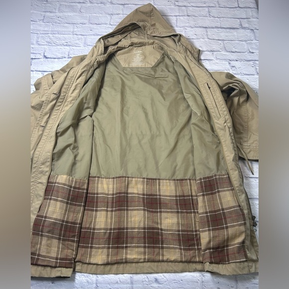 L.L. Bean Tan Zip Out Removable Layer Jacket/Coat. Size Large. - Picture 6 of 14